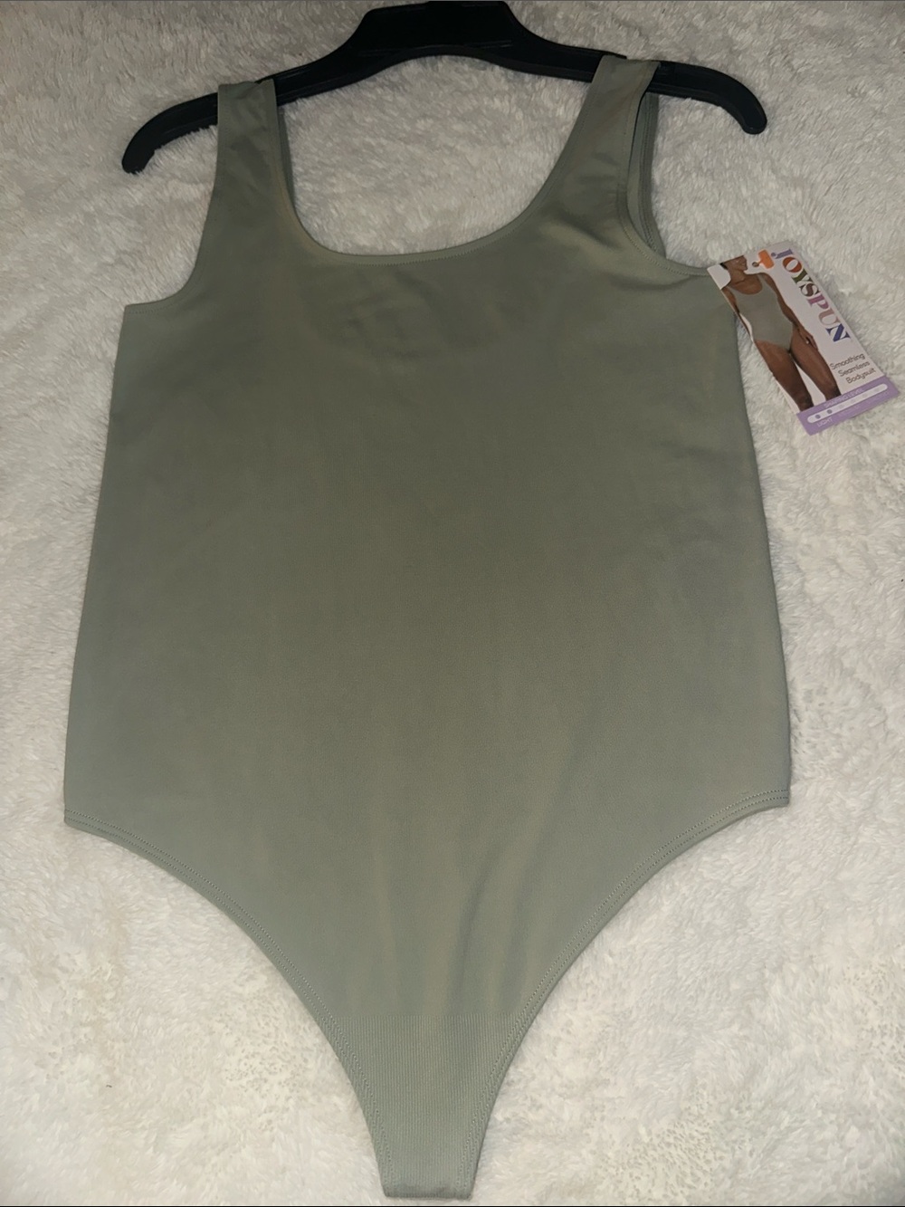 Sage Green Scoop Neck Bodysuit